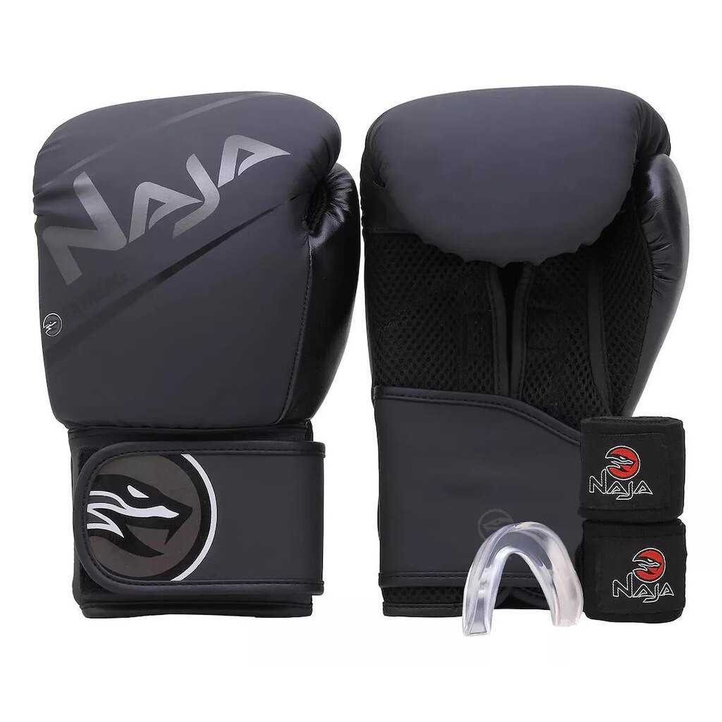 Kit Naja Edição Extreme Boxe E Muay Thai Luva + Bandagem + Bucal