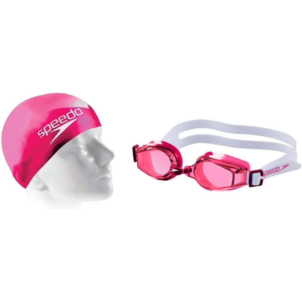 Kit Natação Jr SLC Infantil Speedo Touca e Óculos Piscina