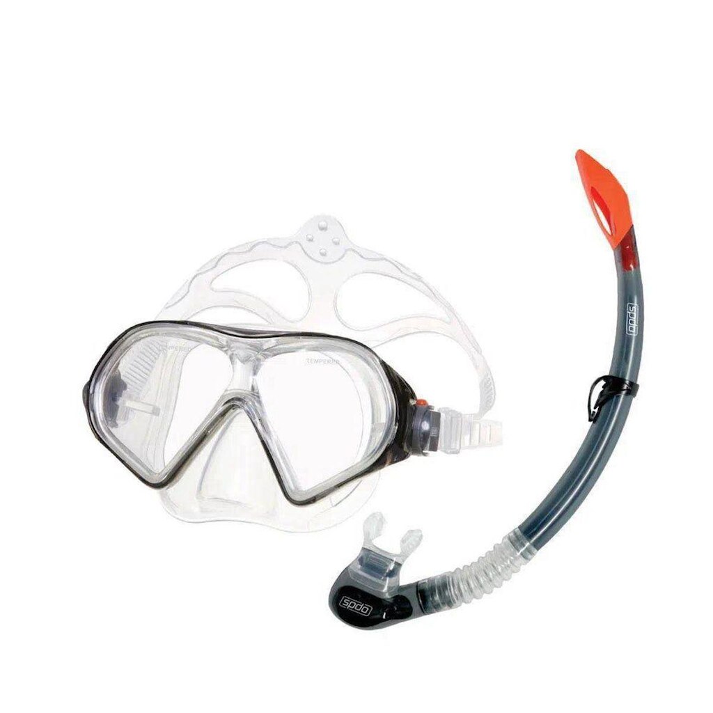 KIT NATACAO SPEEDO BELIZE KIT II 617894-815 - PRETO/TRANSPARENTE U