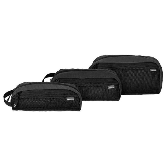 Kit Necessaire Curtlo Light Trio 3 Peças - Preto Menor preço em Kit Necessaire Curtlo Light Trio 3 Peças - Preto