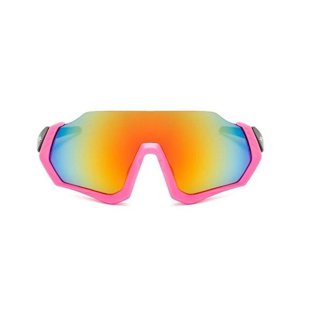 Kit Óculos De Sol Ciclismo Feminino Espelhado Proteção Uv