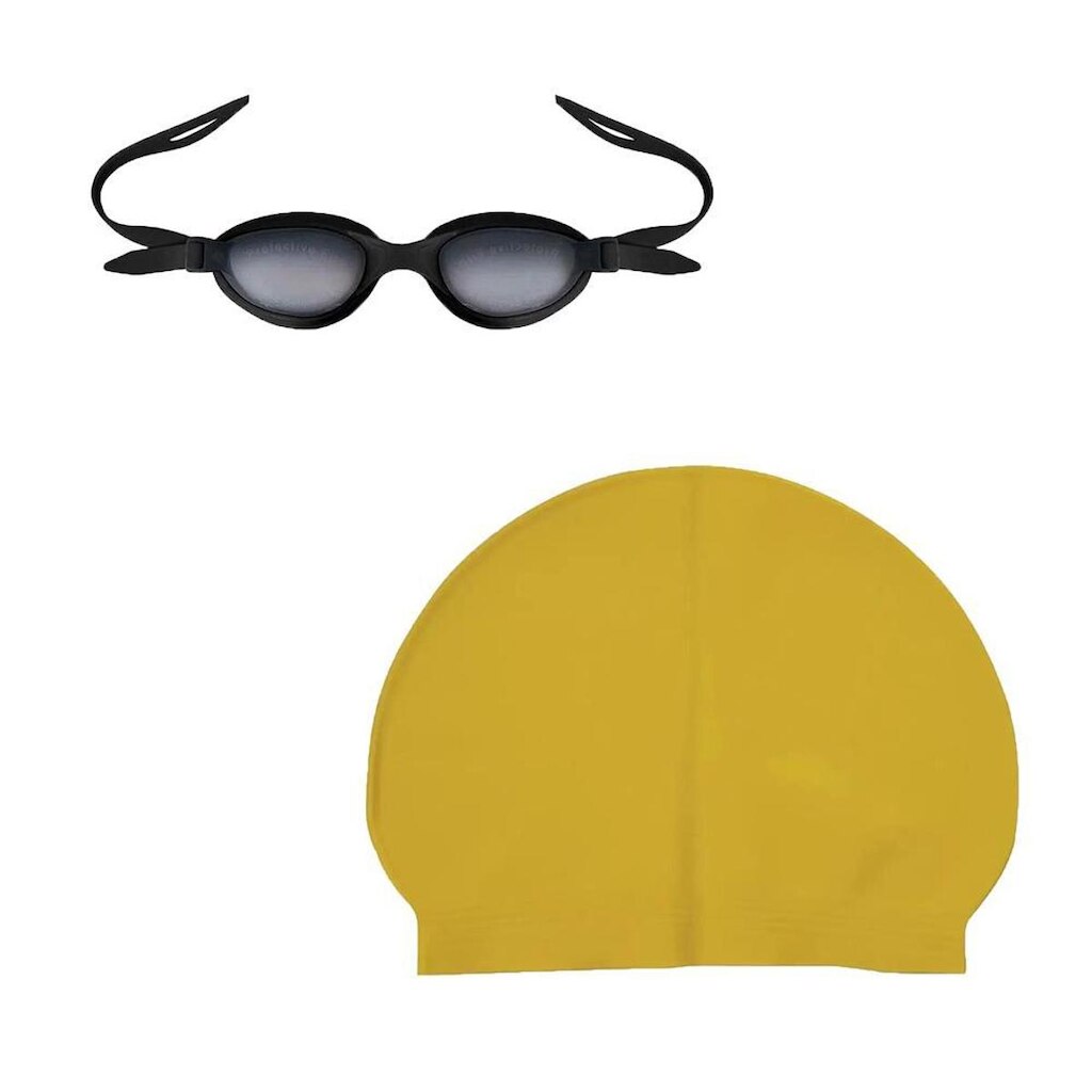 Kit Óculos Natação Mor Basic + Touca De Natação Mor Látex