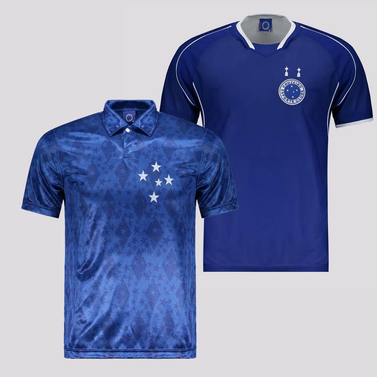 Kit Oldoni 2 Camisas Cruzeiro Retrô 1993 e 2003