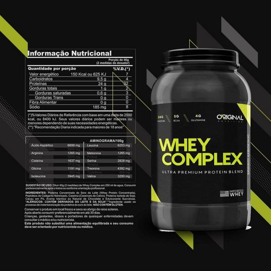 Kit On Whey Complex Blend + Bcaa + Gluta + Shaker