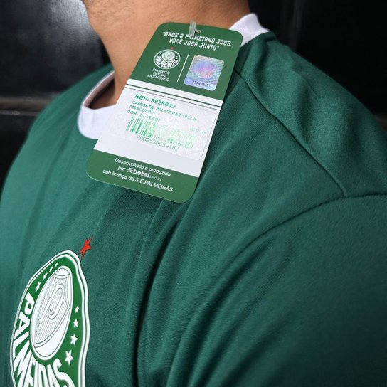 Kit Palmeiras Oficial Camisa 1914 + Caneca + Chaveiro - Masculino