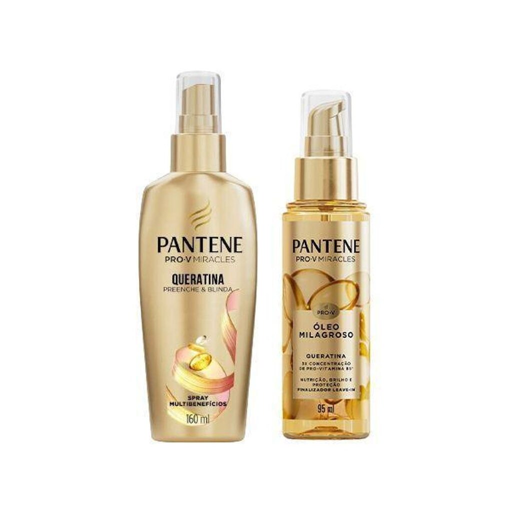 Kit Pantene Óleo Milagroso + Spray Protetor Térmico
