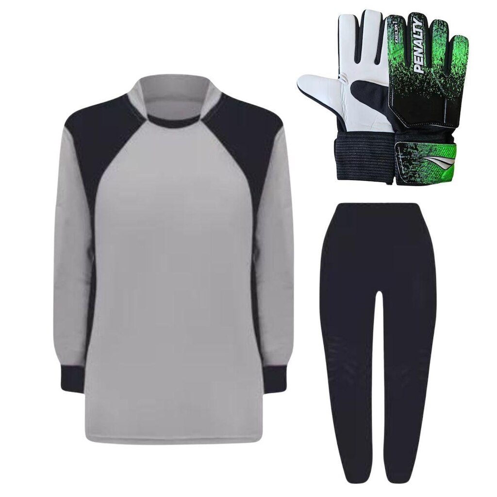 Kit Para Goleiro Juvenil Camisa + Calça Acolchoada + Luva De Goleiro Penalty