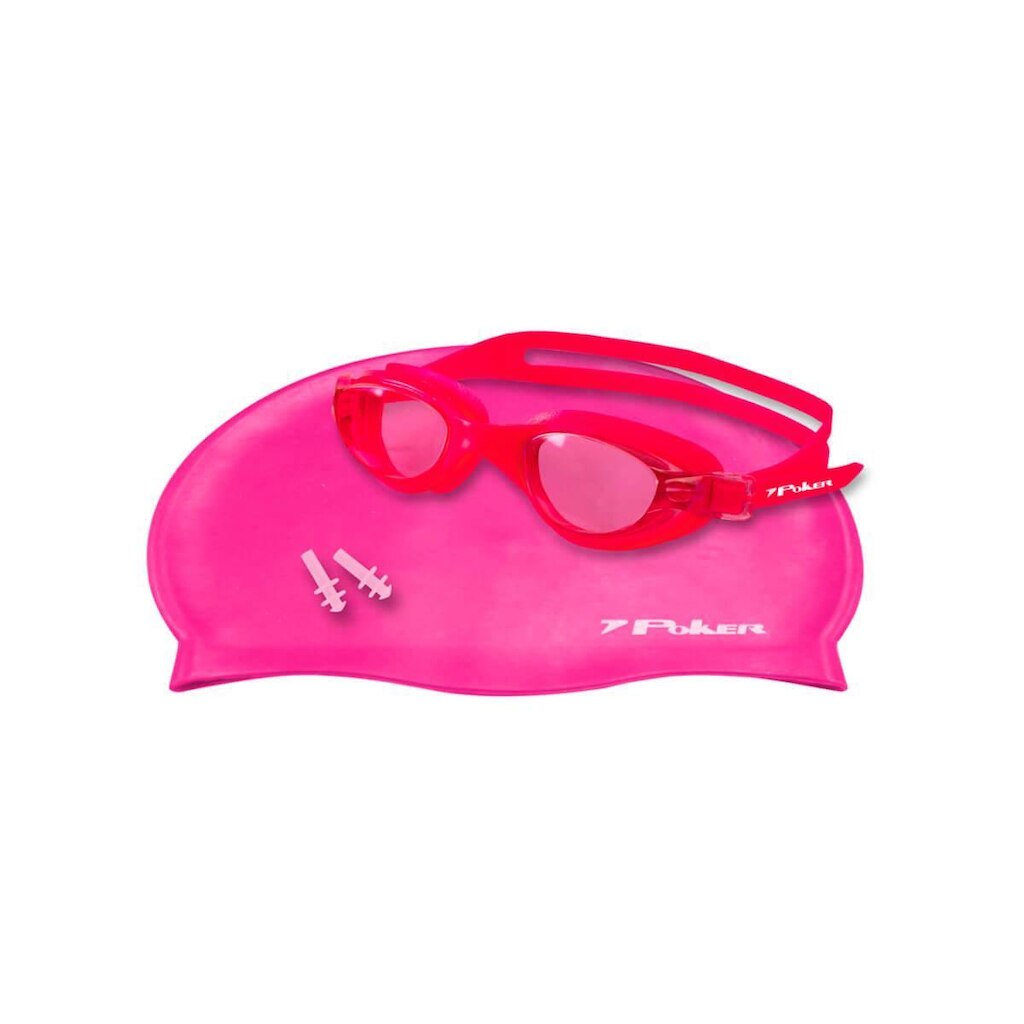Kit para Natação Oculos Touca Protetor Ouvido Navagio Poker
