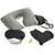 Kit para Viagem com Almofada de Pescoço Conforto TopGet - Preto+Cinza