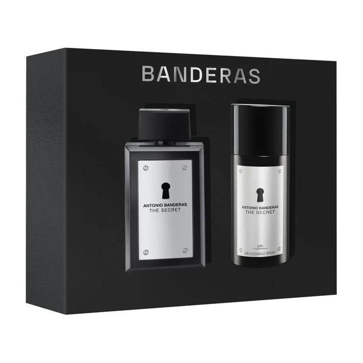 Kit Perfume Masculino Antonio Banderas The Secret Eau de Toilette 100ml com Desodorante 150ml Menor preço em Kit Perfume Masculino Antonio Banderas The Secret Eau de Toilette 100ml com Desodorante 150ml