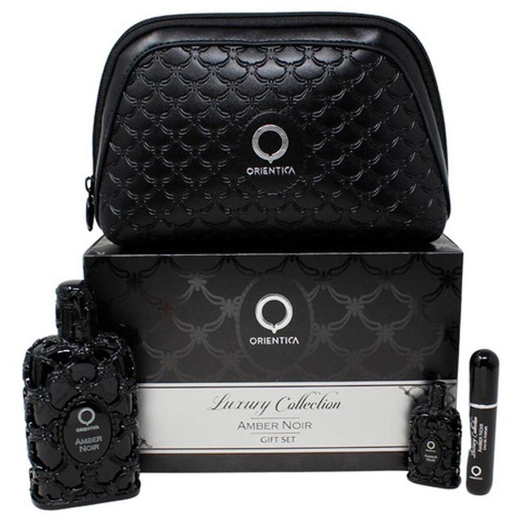 Kit Perfume Orientica Amber Noir EDP Feminino 80ml + 7,5ml + Necessaire