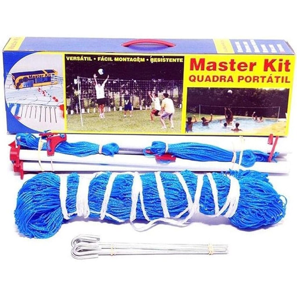 Kit Peteca Master Rede Reforçado 15 x 7 Metros