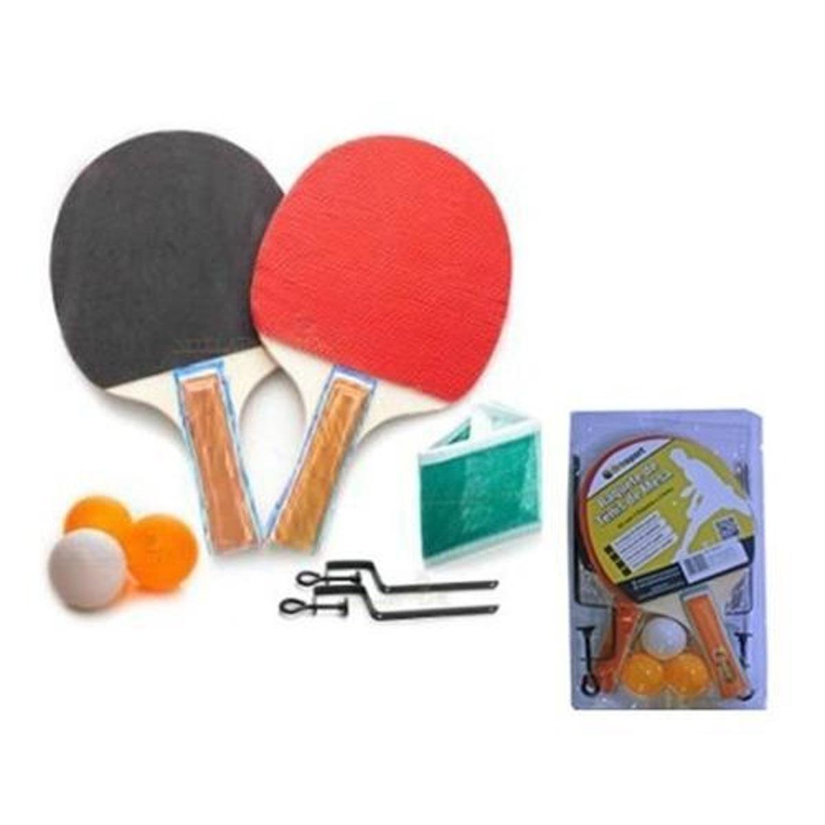 Kit Ping Pong 2 Raquetes 3 Bolas e Rede Tênis De Mesa Menor preço em Kit Ping Pong 2 Raquetes 3 Bolas e Rede Tênis De Mesa