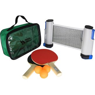 Kit Ping Pong E Tênis De Mesa Com Raquete Retrátil 1,60m