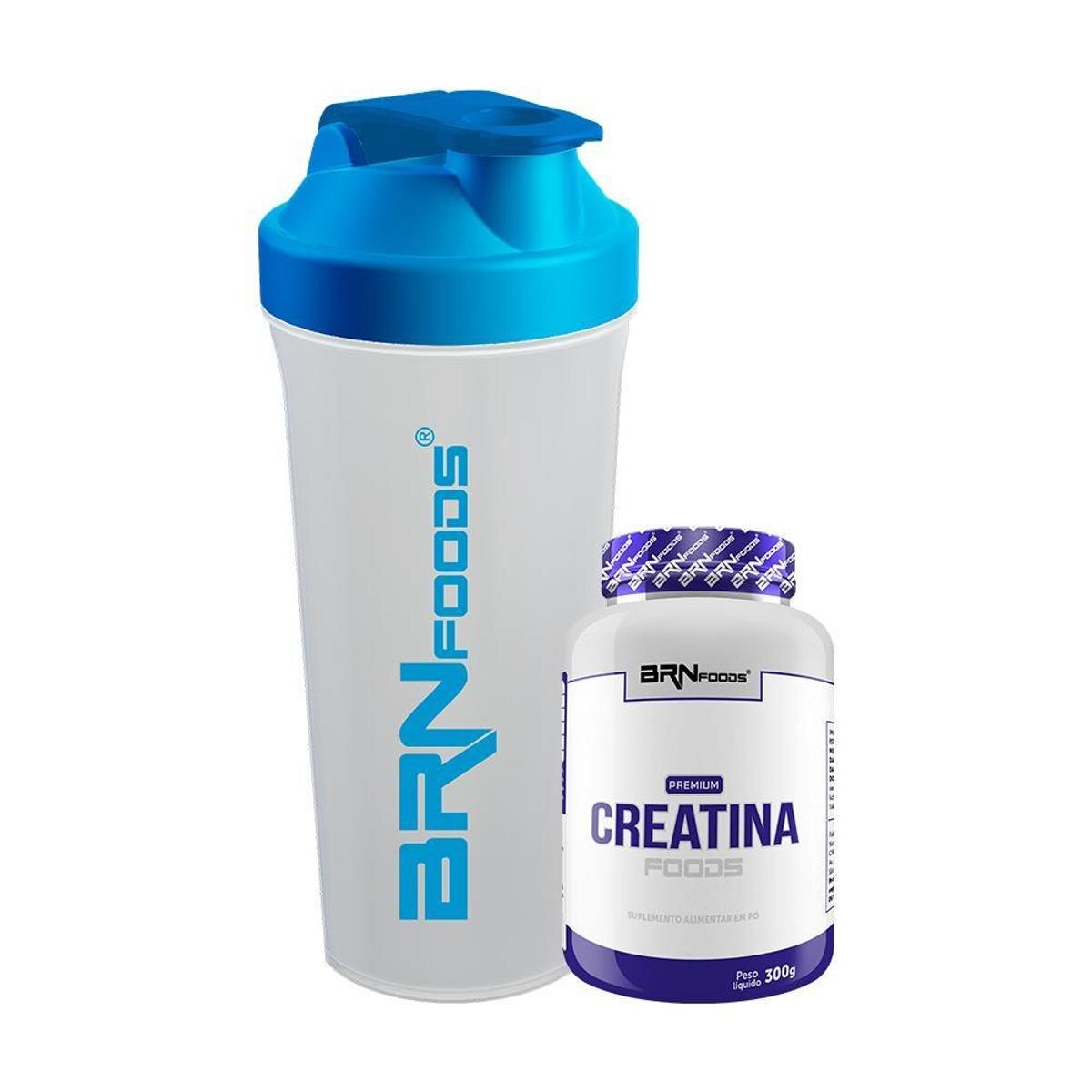 Kit - PREMIUM Creatina 300g + Coqueteleira - BRN Foods