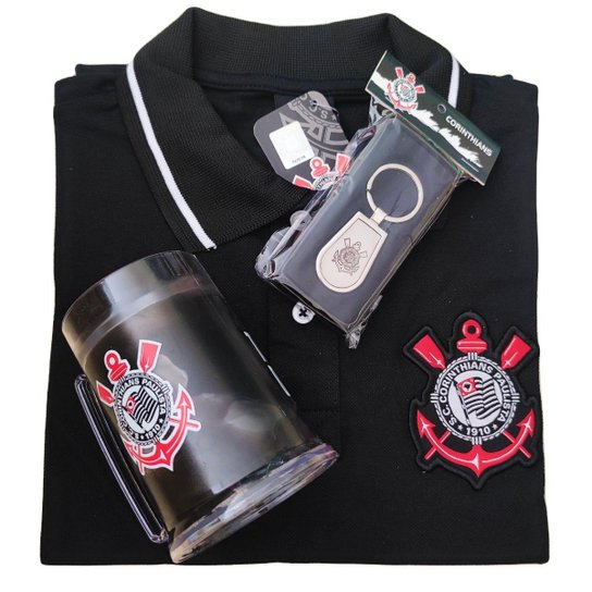 Kit Presente Corinthians - Camisa / Caneca / Chaveiro - Preto é ruim? Kit Presente Corinthians - Camisa / Caneca / Chaveiro - Preto é boa?