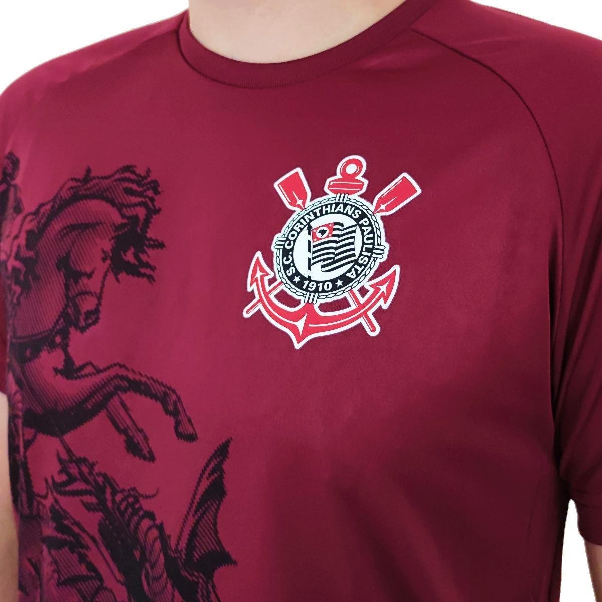 camisa do corinthians sao jorge vermelha