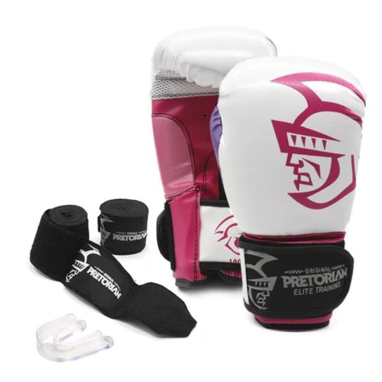 Kit Pretorian Boxe Muay Thai Kickboxing Elite Bandagem Bucal - Rosa Menor preço em Kit Pretorian Boxe Muay Thai Kickboxing Elite Bandagem Bucal - Rosa