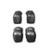 Kit Proteção Niggli Pads Semi Pro - - Preto