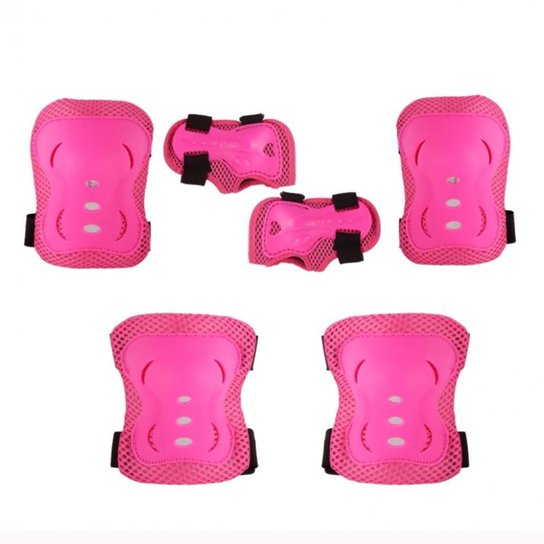 Kit Proteção P/ Skate e Patins Bel Sports - Rosa Menor preço em Kit Proteção P/ Skate e Patins Bel Sports - Rosa