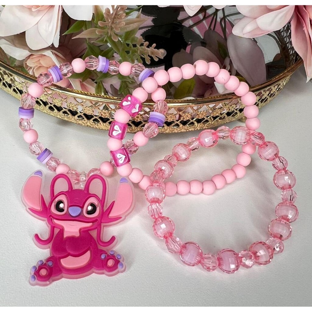 Kit Pulseirinhas Angel Do Stitch Fofinha