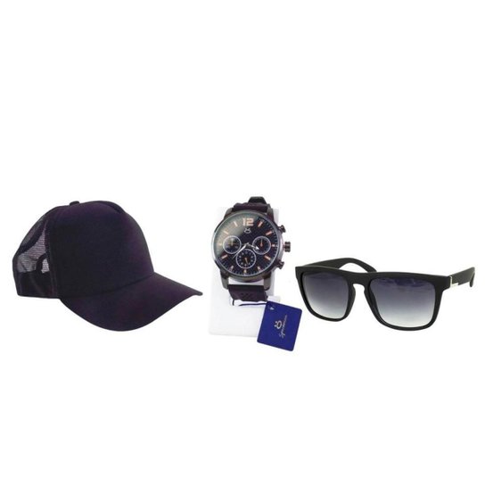 Kit Relógio Masculino Spaceman + Boné + Óculos KRBO1 - Incolor é ruim? Kit Relógio Masculino Spaceman + Boné + Óculos KRBO1 - Incolor é boa?