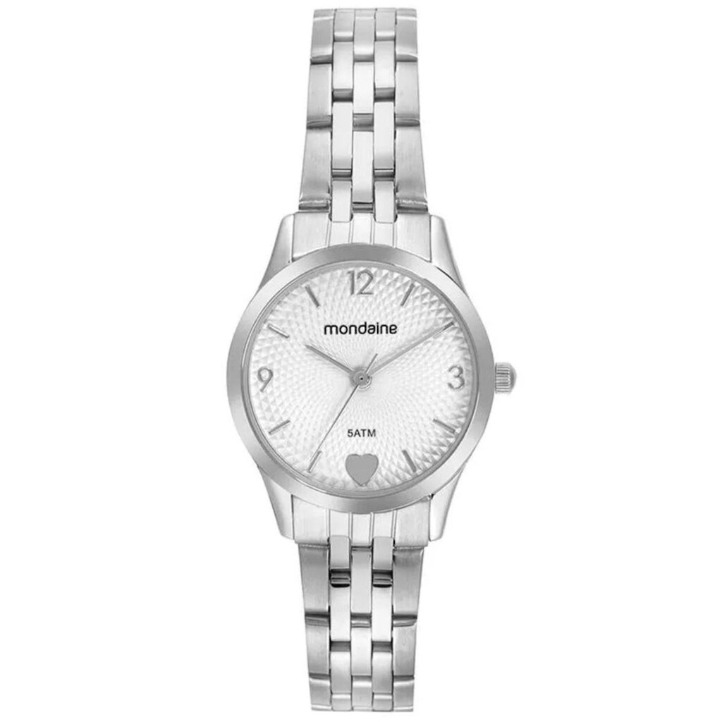 Kit Relógio Mondaine Prata com Colar e Brincos 32795L0MKNE2K1