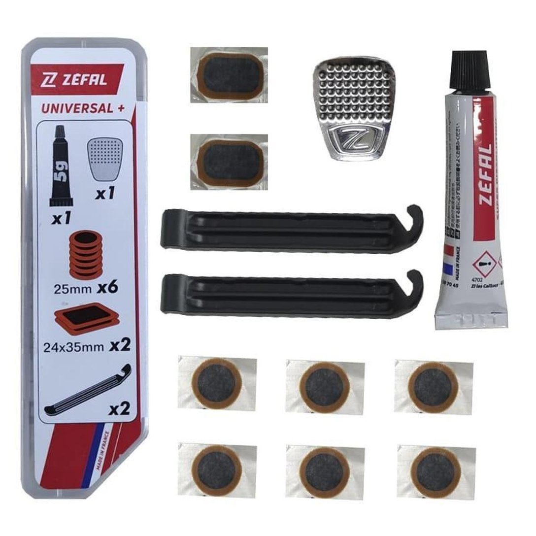 Kit Remendo Bike Zéfal Reparo Pneu Câmara c/ espátulas Branco Netshoes