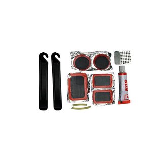 Kit Reparo Pneu Bicicleta Espatulas Cola Lixa Remendo