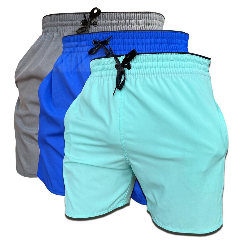 Kit Rm Short de Elastano C/3 peças Masculino