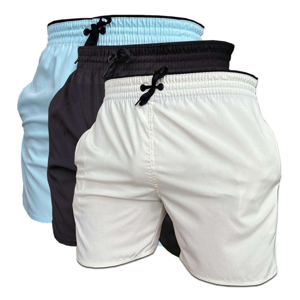 Kit Rm Short de Elastano C/3 peças Masculino