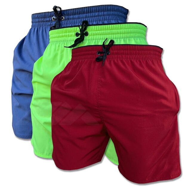 Kit Rm Short de Elastano C/3 peças Masculino