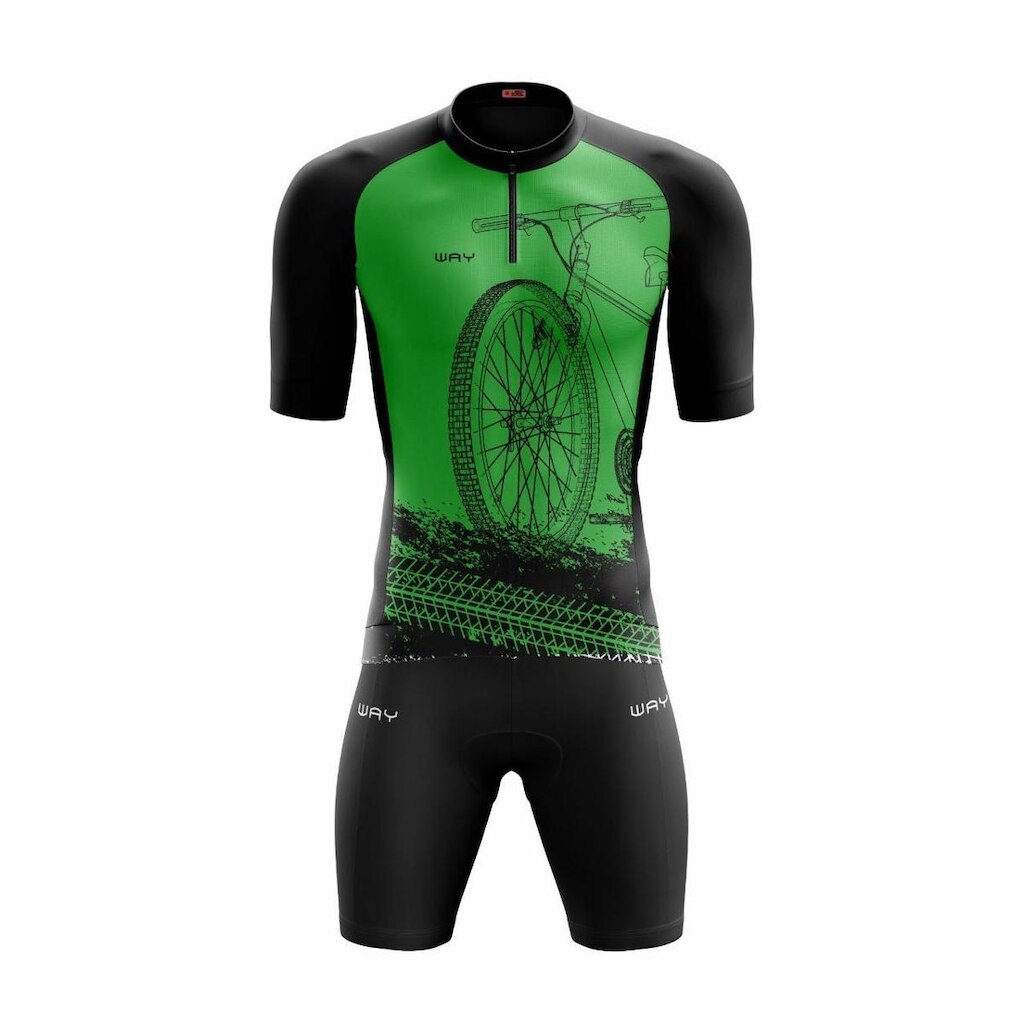 Kit Roupa de Ciclismo Conjunto Camisa e Bermuda Masculina Gel