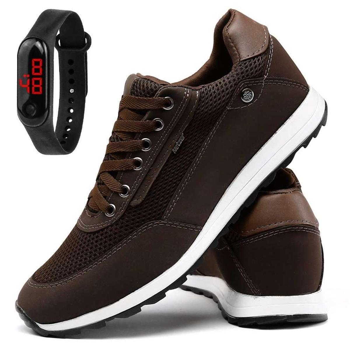 Tênis Sapatênis Slip On Masculino Yate em Couro Legítimo