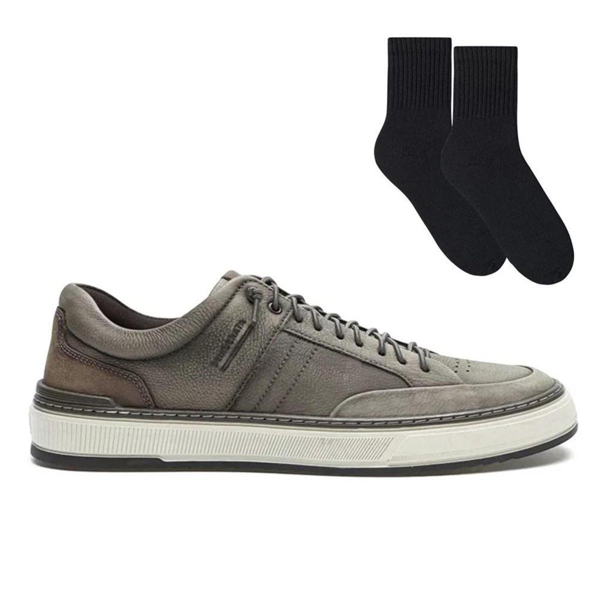 Kit Sapatênis Democrata Denim City Masculino + Pa