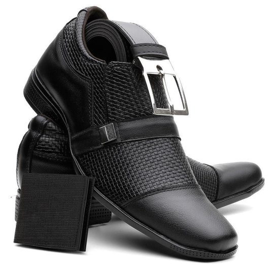 Kit Sapato Social em Couro Lorenzzo Lopez Masculino + Cinto + Carteira Tracciata - Preto é ruim? Kit Sapato Social em Couro Lorenzzo Lopez Masculino + Cinto + Carteira Tracciata - Preto é boa?