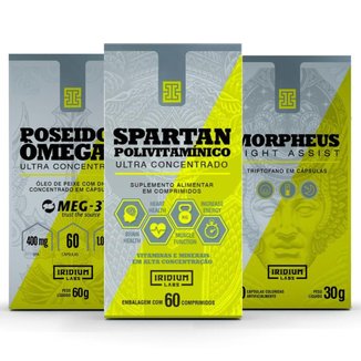 Kit Spartan Polivitaminico + Morpheus + Poseidon Ômega 3