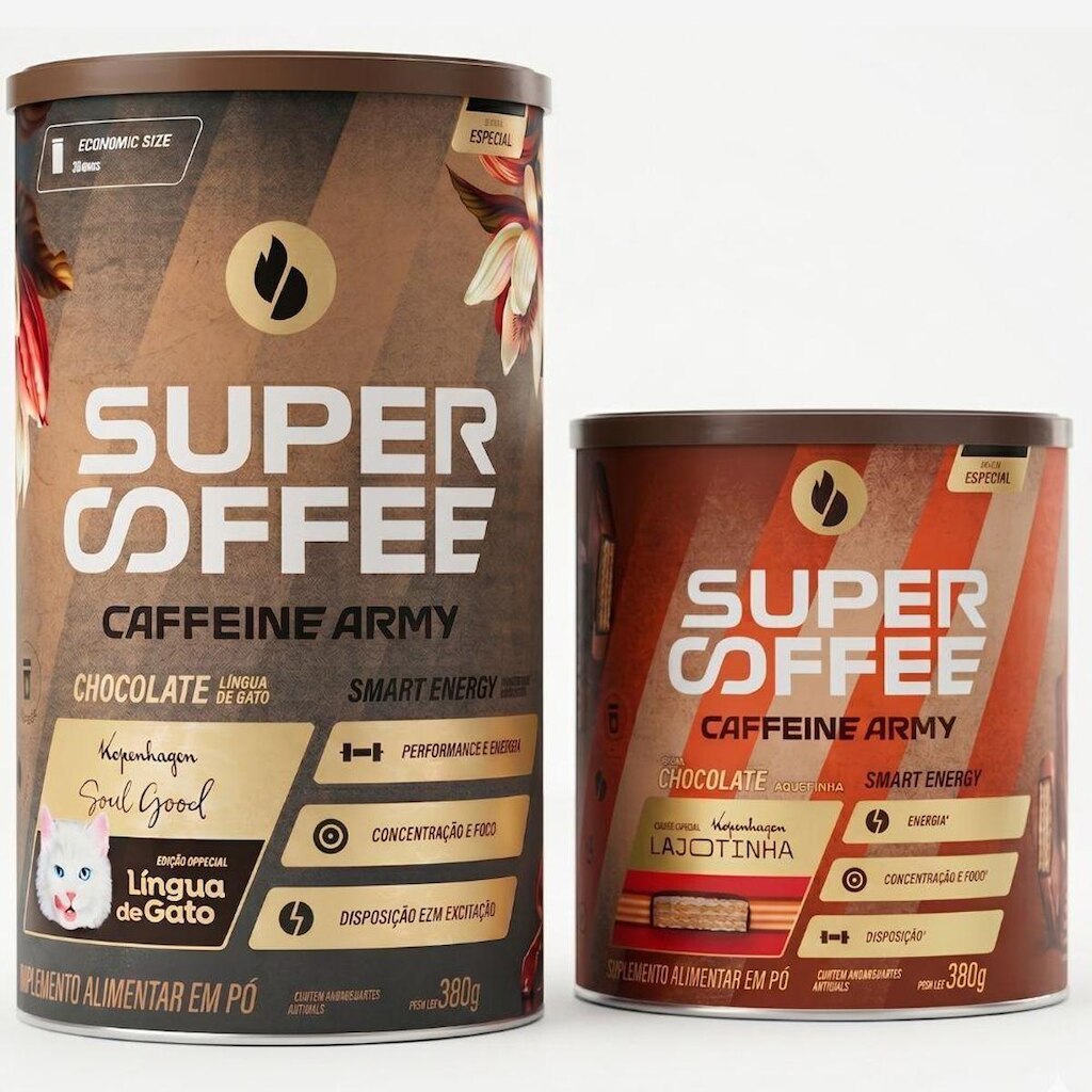 Kit SuperCoffee Lingua de Gato Lajotinha - Caffeine Army
