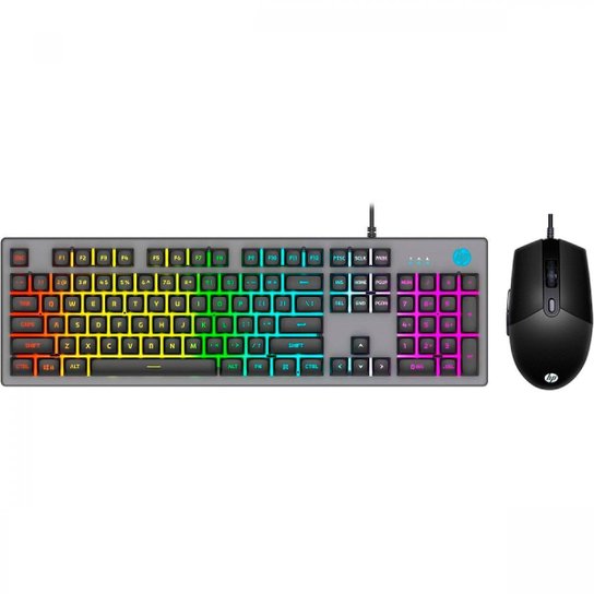 Kit Teclado e Mouse Gamer HP KM300F - ABNT2 - Preto - Iluminação RGB - 6400dpi - 8AA01AA - Única Menor preço em Kit Teclado e Mouse Gamer HP KM300F - ABNT2 - Preto - Iluminação RGB - 6400dpi - 8AA01AA - Única