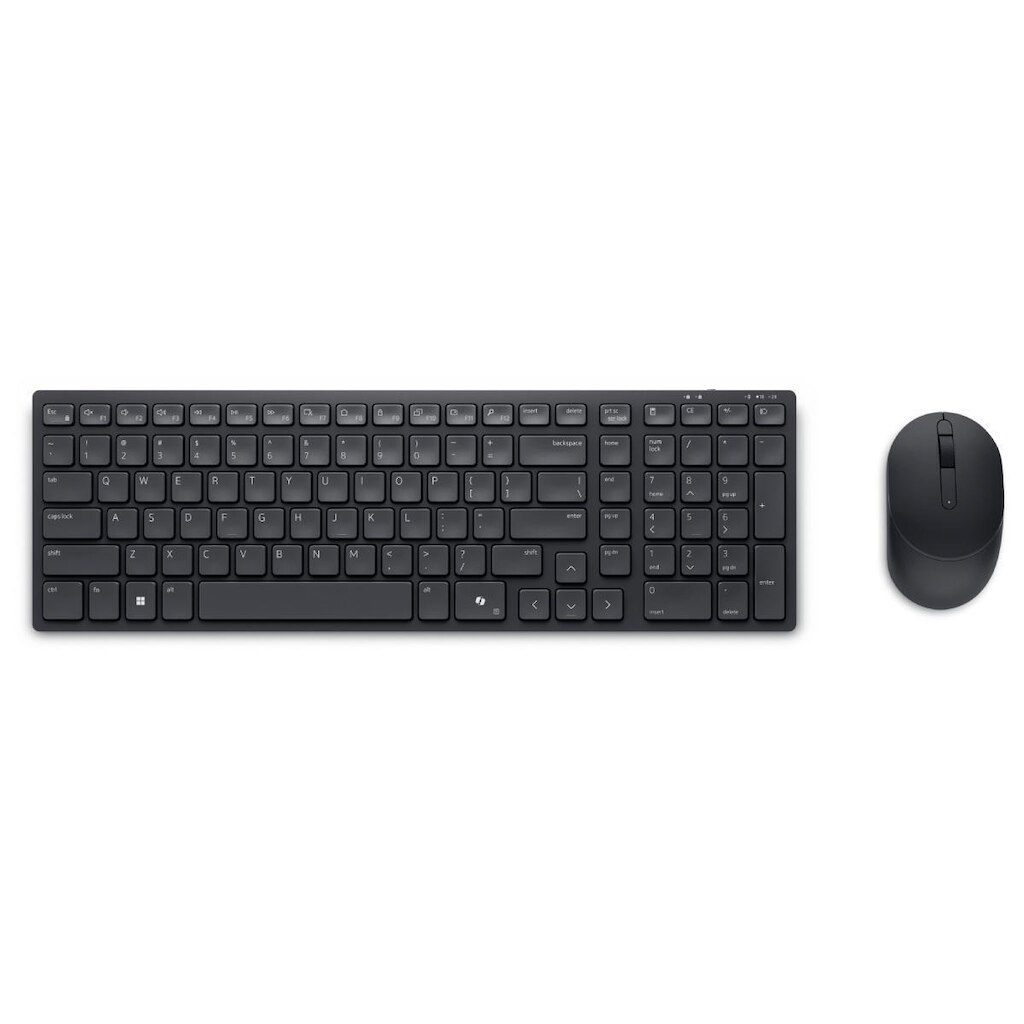 Kit Teclado e Mouse sem Fio Dell KM555 - ABNT2 - Compactos e Silencioso - KM555-BLK-BPOR