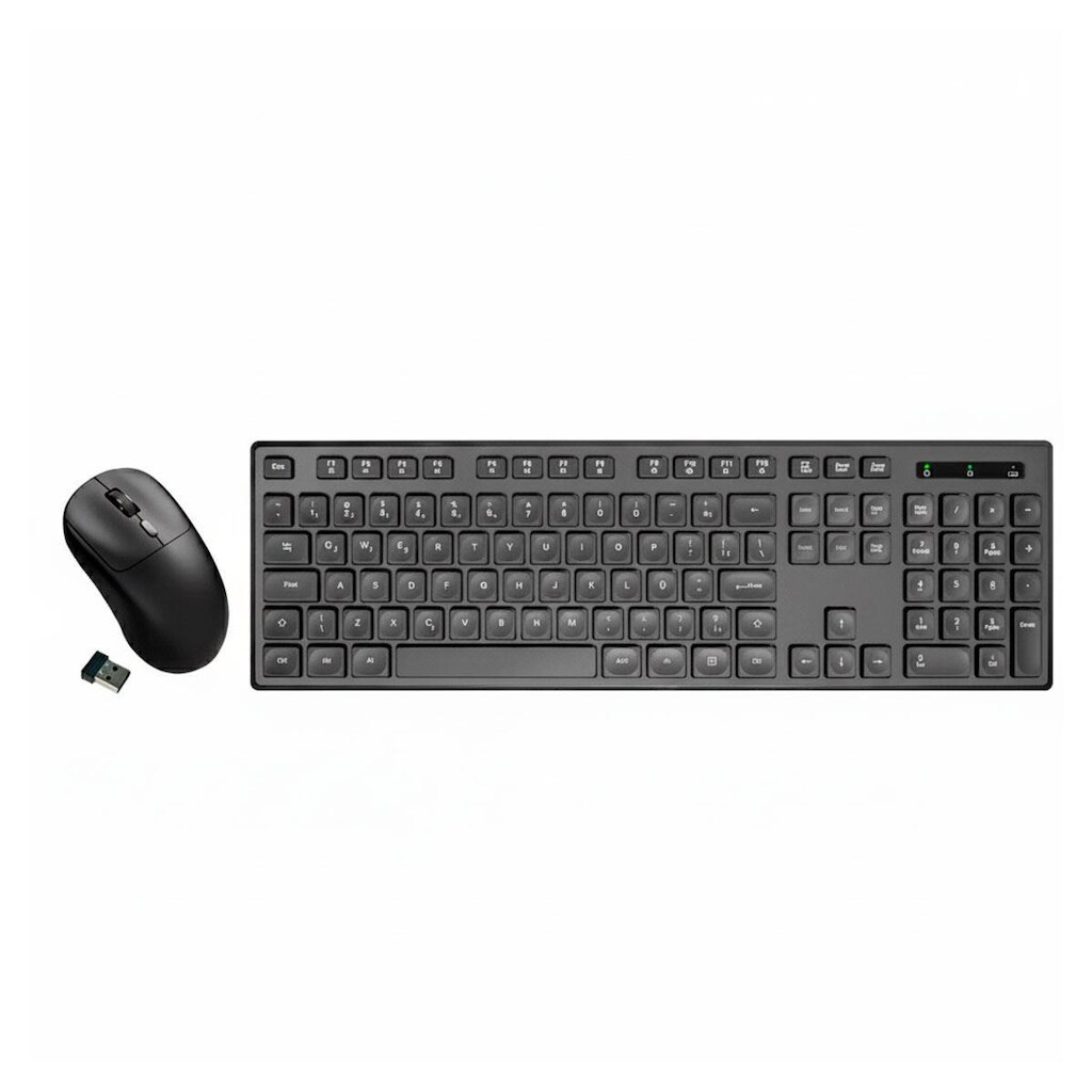 Kit Teclado e Mouse sem Fio K-Mex - ABNT2 - 2400dpi - 2.4GHz - Preto - B2KA6039