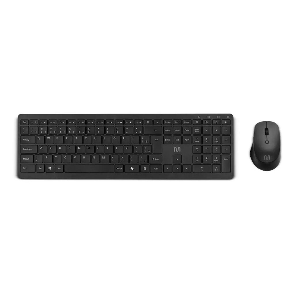 Kit Teclado e Mouse sem Fio Multilaser CS1100 - ABNT2 - 1.600dpi - 2.4Ghz - TC402