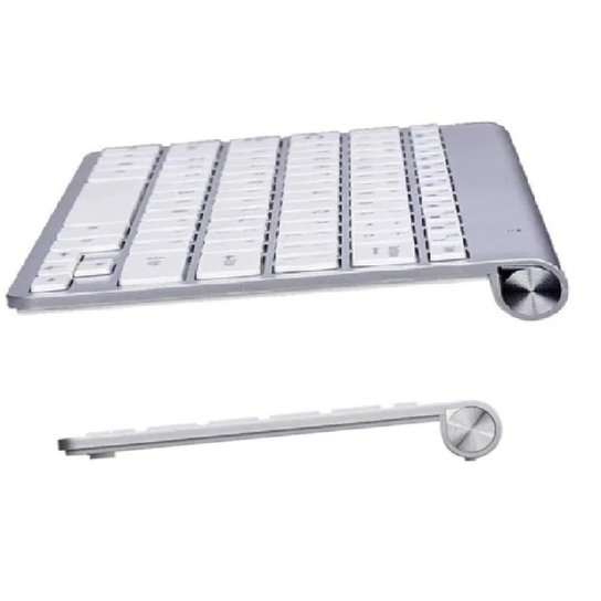Kit Teclado Slim Com Mouse Sem Fio 2.4g Ultra Fino Para Pc Notebook Prata - Prata+Grafite Menor preço em Kit Teclado Slim Com Mouse Sem Fio 2.4g Ultra Fino Para Pc Notebook Prata - Prata+Grafite