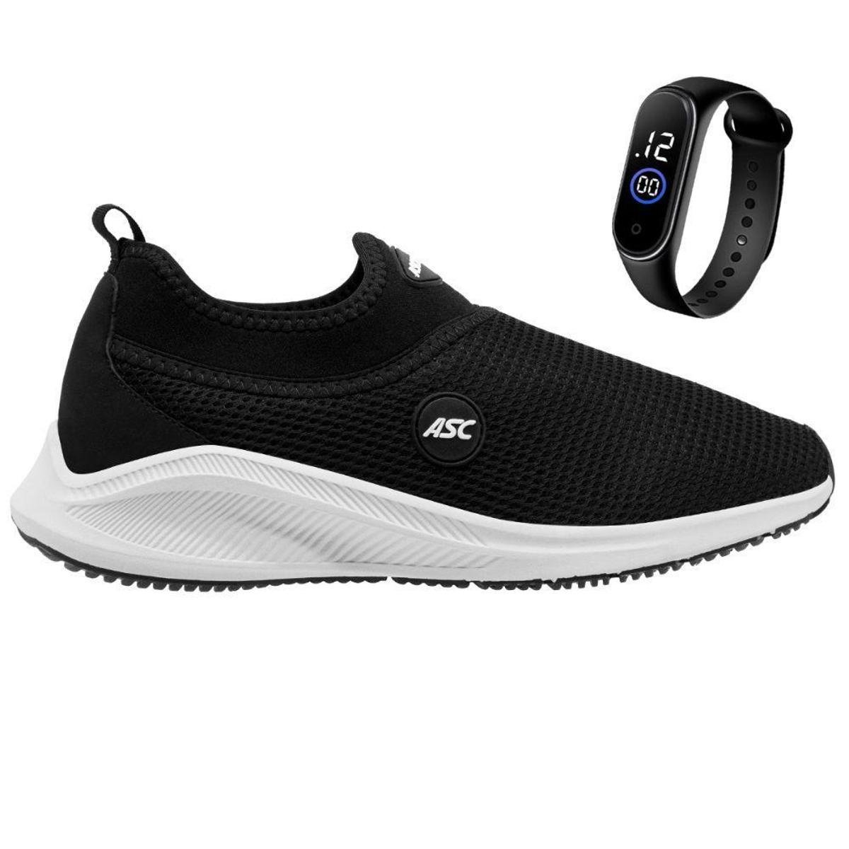 Kit Tênis Esportivo Masculino Feminino Academia Corrida Caminhada Calce Fácil Leve + Relógio Top Menor preço em Kit Tênis Esportivo Masculino Feminino Academia Corrida Caminhada Calce Fácil Leve + Relógio Top