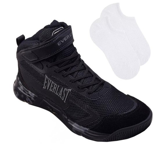 Kit Tênis Everlast Jump Pro Felipe Franco Unissex - Preto Menor preço em Kit Tênis Everlast Jump Pro Felipe Franco Unissex - Preto