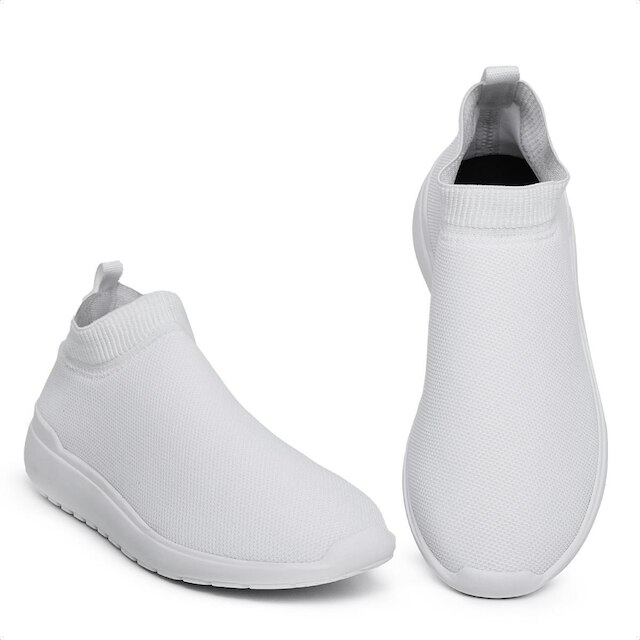 Kit Tenis Feminino Meia Calce Facil Sem Cadarço Leve e Confortavel com Relógio