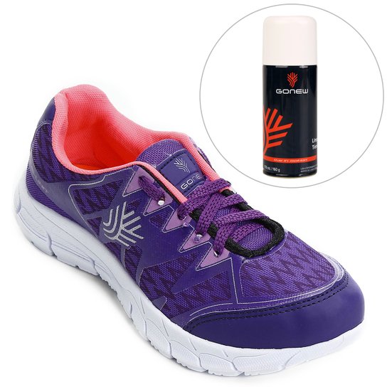 Kit Tênis Gonew Fast + Limpa Tênis Gonew - Roxo+Lilás