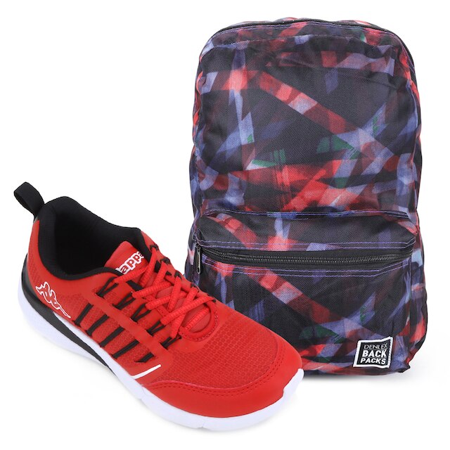 Kit Tênis Kappa Rex Masculino + Mochila Denlex - Vermelho+Preto é boa?