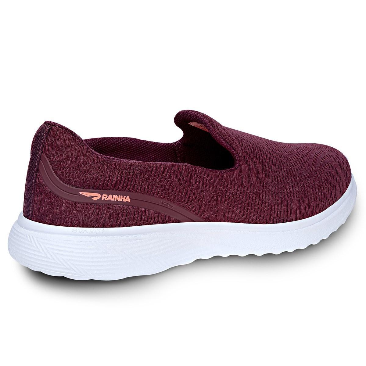 Kit Tênis Rainha Feminino Slip On Dream II + Garrafa Rainha - Vinho |  Netshoes
