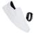 Kit Tênis Sapatênis Casual Slip On Calce Fácil Iate Sem Cadarço Leve Conforto Unissex + Relógio - Branco